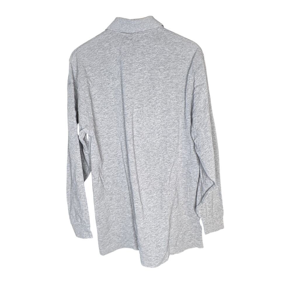 5.11 Tactical Men's sz Medium Gray Long Sleeve Knit 3-Button Polo Pullover - Picture 2 of 9